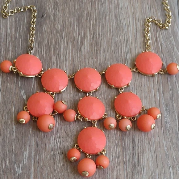 J. Crew Acrylic Beaded Bib Necklace - Picture 4 of 7